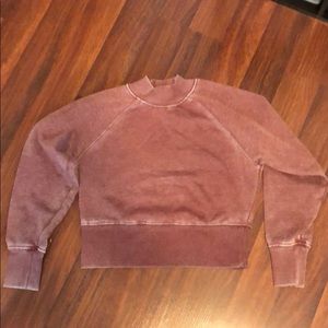 Hippie Rose Crop Top Sweatshirt